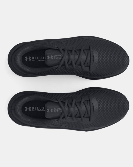 Men's UA Charged Pursuit 3 Running Shoes, Black, pdpMainDesktop image number 2